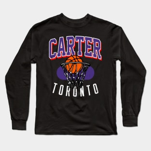 Vintage 90's Style Toronto Basketball Long Sleeve T-Shirt
